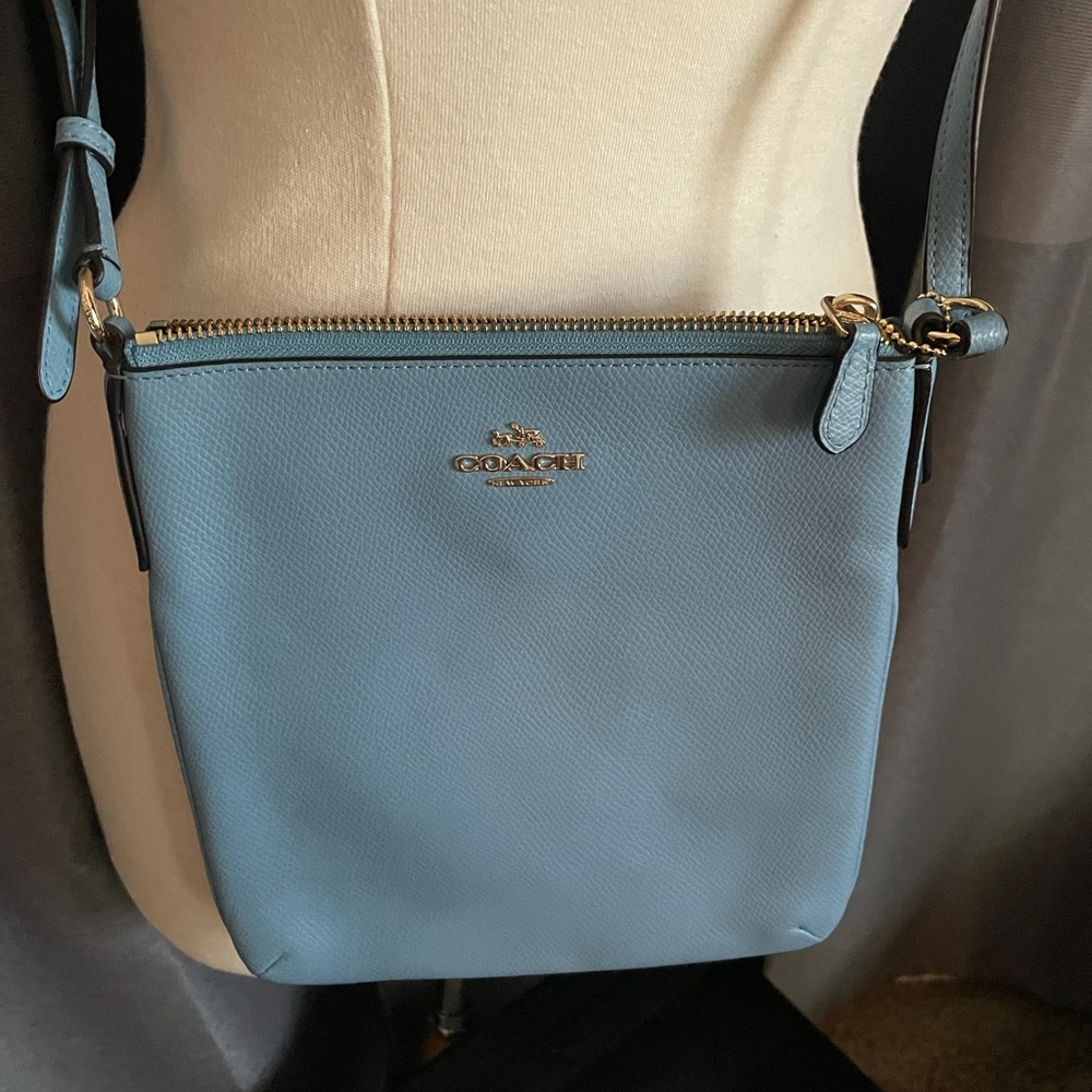 Coach light blue crossbody